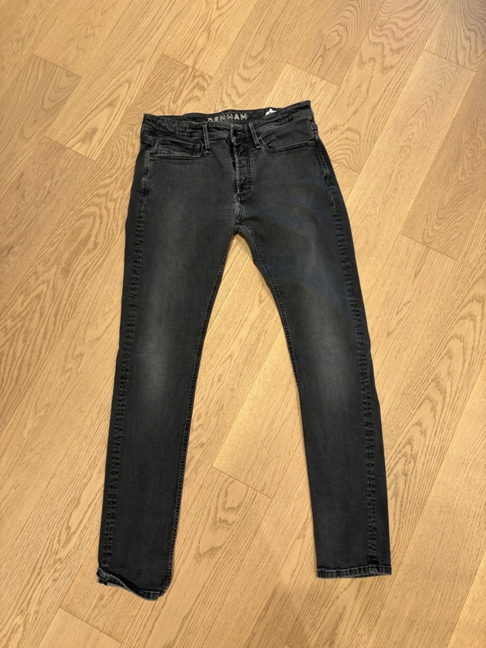 Denham Jeans Men's Skinny Black Wash Jeans